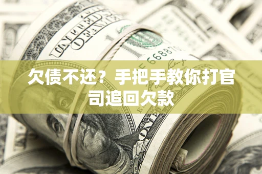 武汉欠债不还？手把手教你打官司追回欠款