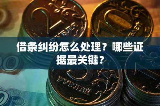 武汉借条纠纷怎么处理？哪些证据最关键？