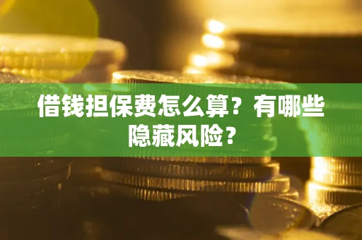 武汉借钱担保费怎么算？有哪些隐藏风险？
