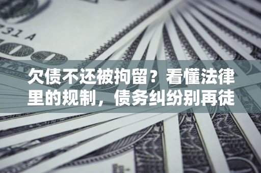 武汉欠债不还被拘留？看懂法律里的规制，债务纠纷别再徒劳奔波