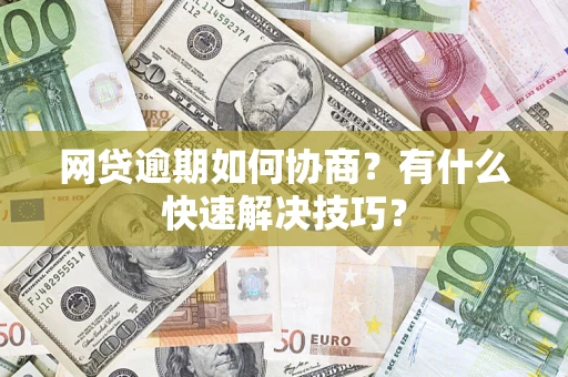 武汉网贷逾期如何协商？有什么快速解决技巧？