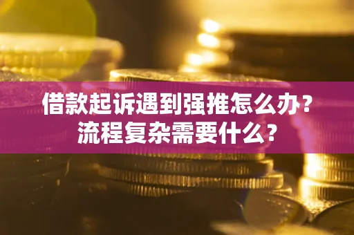 武汉借款起诉遇到强推怎么办？流程复杂需要什么？