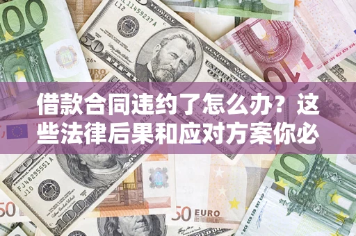 武汉借款合同违约了怎么办？这些法律后果和应对方案你必须知道