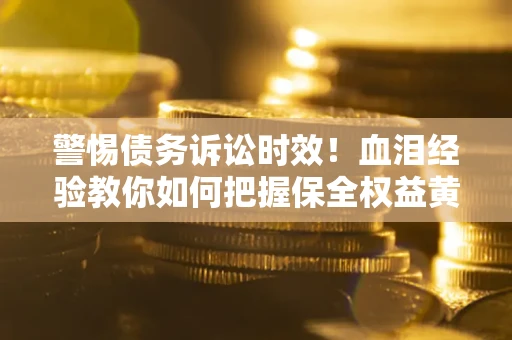 武汉警惕债务诉讼时效！血泪经验教你如何把握保全权益黄金期