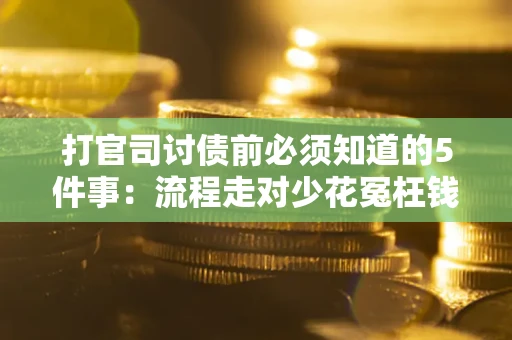 武汉打官司讨债前必须知道的5件事：流程走对少花冤枉钱