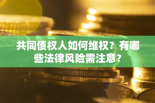 武汉共同债权人如何维权？有哪些法律风险需注意？