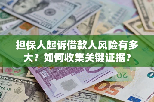 武汉担保人起诉借款人风险有多大？如何收集关键证据？