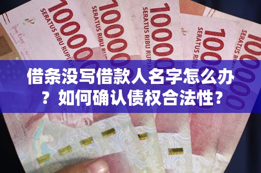武汉借条没写借款人名字怎么办？如何确认债权合法性？