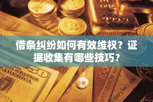 武汉借条纠纷如何有效维权？证据收集有哪些技巧？
