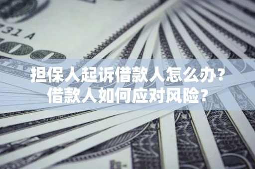 武汉担保人起诉借款人怎么办？借款人如何应对风险？