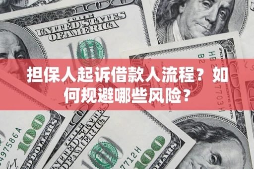 武汉担保人起诉借款人流程？如何规避哪些风险？