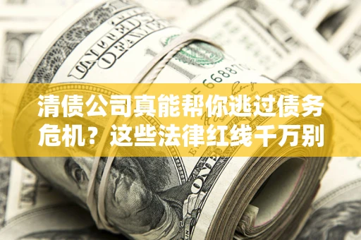 武汉清债公司真能帮你逃过债务危机？这些法律红线千万别踩