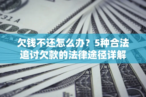 武汉欠钱不还怎么办？5种合法追讨欠款的法律途径详解
