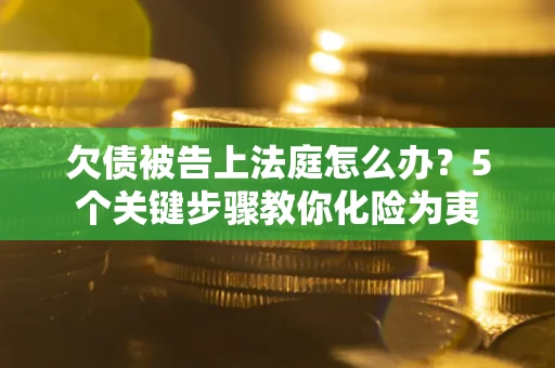 武汉欠债被告上法庭怎么办？5个关键步骤教你化险为夷