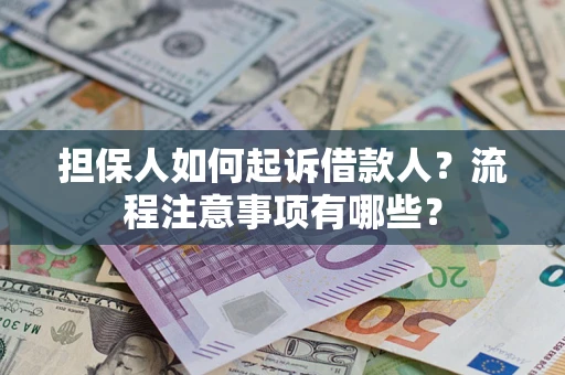 武汉担保人如何起诉借款人？流程注意事项有哪些？