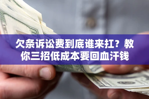 武汉欠条诉讼费到底谁来扛？教你三招低成本要回血汗钱
